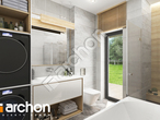 Проект будинку ARCHON+ Будинок у вівсянниці 4 візуалізація ванни (візуалізація 3 від 2)