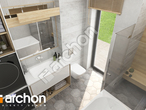 Проект будинку ARCHON+ Будинок у вівсянниці 4 візуалізація ванни (візуалізація 3 від 4)