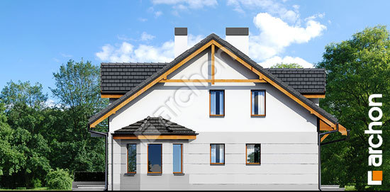 Бочний фасад Будинок під гінко 2 вер.2