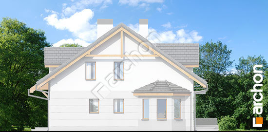 Боковой фасад Дом под гинко 2 вер.2