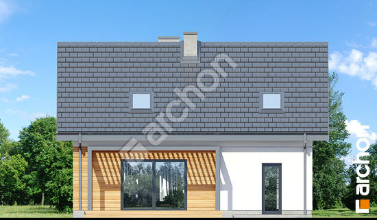 Дворовой фасад Дом в бруснике (ГН)