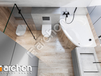 Проект будинку ARCHON+ Будинок в брусниці (ГН) візуалізація ванни (візуалізація 3 від 4)