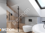 Проект дома ARCHON+ Дом в бруснике (ГН) визуализация ванной (визуализация 3 вид 2)