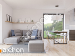 Проект будинку ARCHON+ Будинок в брусниці (ГН) денна зона (візуалізація 1 від 3)