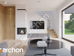 Проект дома ARCHON+ Дом в бруснике (ГН) дневная зона (визуализация 1 вид 1)