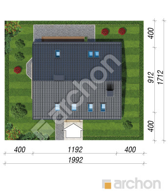 Проект дома ARCHON+ Дом в деванне вер.2 Ситуація
