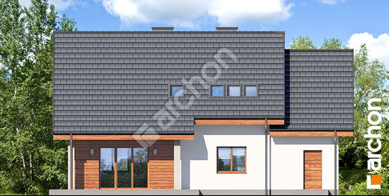 Дворовой фасад Дом в хлорофитуме 5 (Г)