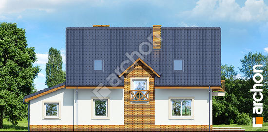 Дворовой фасад Дом в горошке 2 вер.3