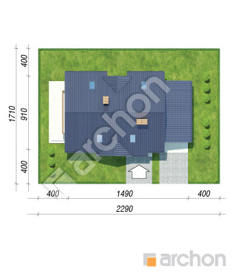 Проект дома ARCHON+ Дом в горошке 2 вер.3 Ситуація