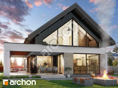 Проект будинку ARCHON+ Будинок в дабеціях 2 (Г2) Вид 2