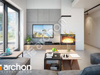 Проект дома ARCHON+ Дом в дабециях 2 (Г2) дневная зона (визуализация 1 вид 2)