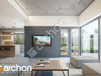 Проект будинку ARCHON+ Будинок в топінамбурах (Г2А) денна зона (візуалізація 1 від 4)