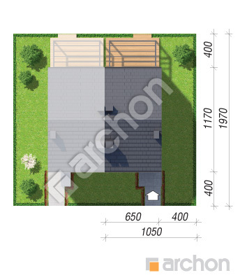 Проєкт будинку ARCHON+ Будинок під гінко 26 (Б) Ситуація