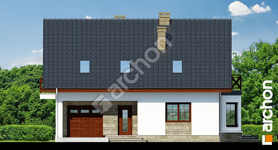 Передній фасад Будинок у скальниках 3 вер.2