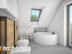 Проект будинку ARCHON+ Будинок в аморфах 2 (Г2) візуалізація ванни (візуалізація 3 від 1)