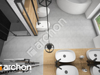 Проект будинку ARCHON+ Будинок в аморфах 2 (Г2) візуалізація ванни (візуалізація 3 від 4)