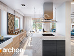 Проект дома ARCHON+ Дом в купене 2 (Г2) визуализация кухни 1 вид 2