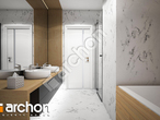 Проект будинку ARCHON+ Будинок в купині 2 (Г2) візуалізація ванни (візуалізація 3 від 2)