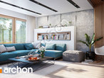 Проект дома ARCHON+ Дом в купене 2 (Г2) дневная зона (визуализация 1 вид 1)