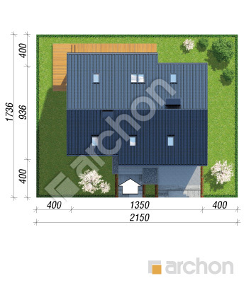 Проєкт будинку ARCHON+ Будинок в журавках 4 (Т) Ситуація