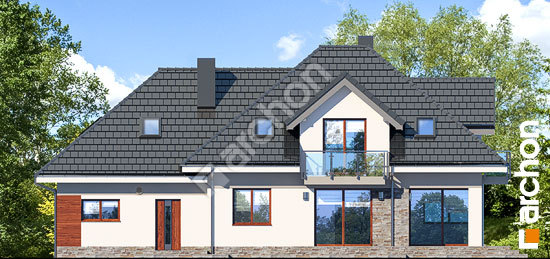 Дворовой фасад Дом в сливах 2 (Г2Е)