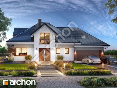 Проект дома ARCHON+ Дом в сливах 2 (Г2Е) 