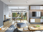 Проект дома ARCHON+ Дом в сливах 2 (Г2Е) дневная зона (визуализация 1 вид 1)