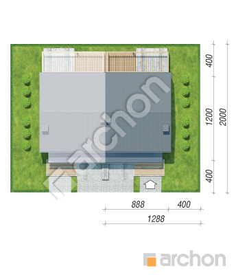 Проєкт будинку ARCHON+ Будинок в нарцисах 7 (Б) Ситуація