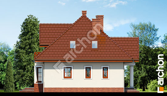 Бочний фасад Будинок в полуниці вер. 2