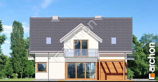 Боковой фасад Дом в гортензиях 2