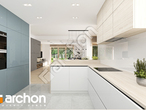 Проект дома ARCHON+ Дом в гортензиях 2 визуализация кухни 1 вид 2