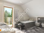 Проект будинку ARCHON+ Будинок у гортензіях 2  візуалізація ванни (візуалізація 3 від 2)