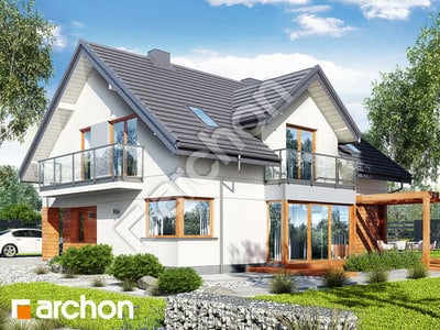 Проект дома ARCHON+ Дом в гортензиях 2 