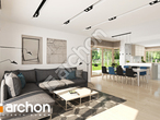 Проект будинку ARCHON+ Будинок у гортензіях 2  денна зона (візуалізація 1 від 2)