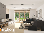 Проект будинку ARCHON+ Будинок у гортензіях 2  денна зона (візуалізація 1 від 4)