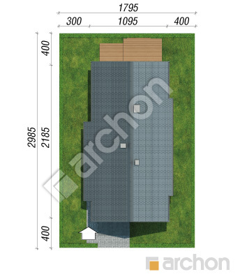 Проект дома ARCHON+ Дом в аралиях Ситуація