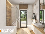 Проект будинку ARCHON+ Будинок у відличках 3 (Г2) візуалізація ванни (візуалізація 3 від 2)