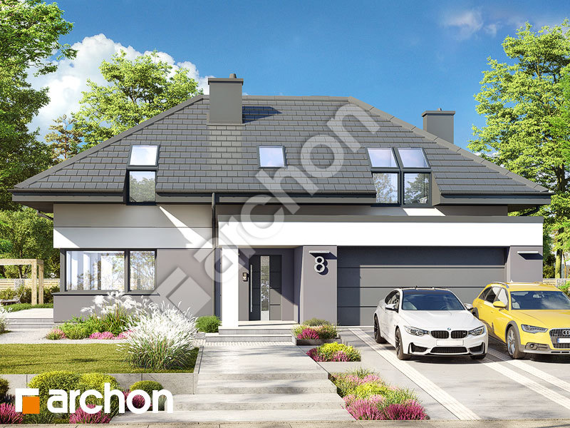 Проект будинку ARCHON+ Будинок в дабеціях 5 (Г2) Вид 1