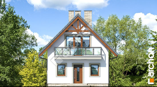 Передній фасад Будинок в сон-траві (А)