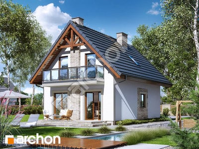 Проект дома ARCHON+ Дом в сон-траве (А) Вид 2