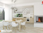 Проект дома ARCHON+ Дом в яблонках (П) визуализация кухни 1 вид 1