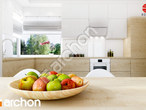 Проект дома ARCHON+ Дом в яблонках (П) визуализация кухни 1 вид 4