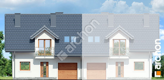 Передній фасад Будинок в цикламенах 3 (Б) вер. 3