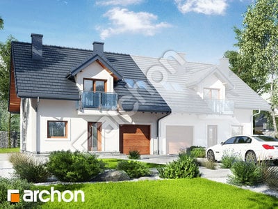 Проект дома ARCHON+ Дом в цикламенах 3 (Б) вер. 3 