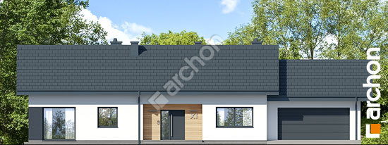 Передній фасад Будинок в ітеях 2 (Г2)