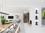 Проект дома ARCHON+ Дом в мачейках (Г2) дневная зона (визуализация 1 вид 4)