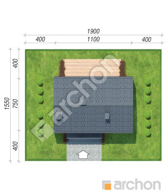 Проєкт будинку ARCHON+ Будинок в іберійках 5 Ситуація