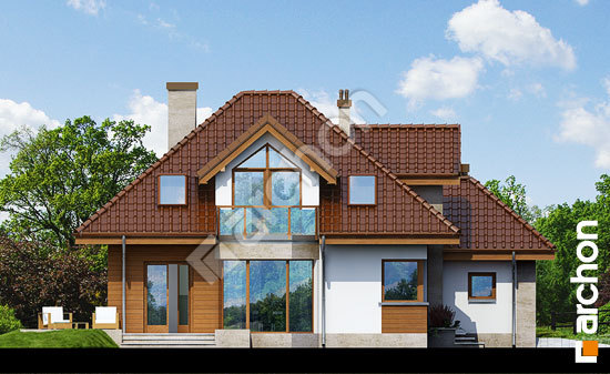 Бочний фасад Будинок в руколі (H) вер.2