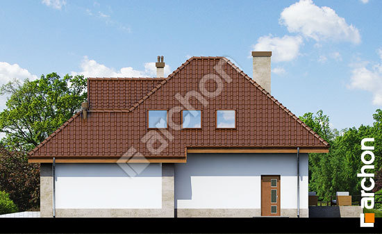 Боковой фасад Дом в рукколе (H) вер.2