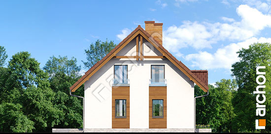 Боковой фасад Дом в землянике вер. 2